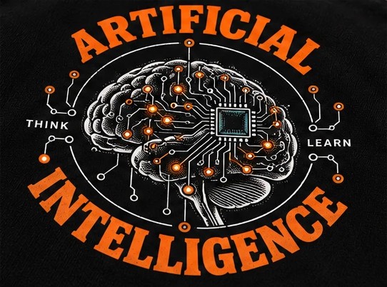 Detalhe do emblema Artificial Intelligence