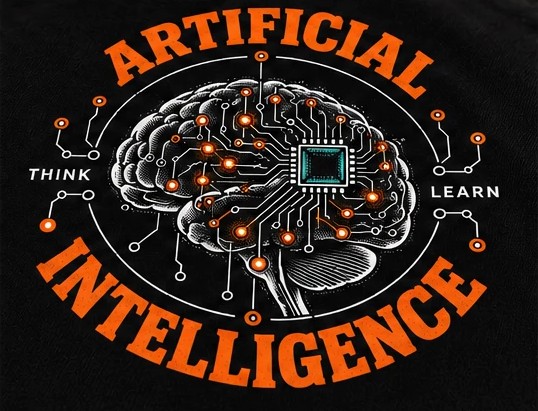 Detalhe do emblema Artificial Intelligence