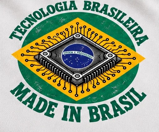 Emblema Tecnologia brasileira, Made in Brasil, sem logo