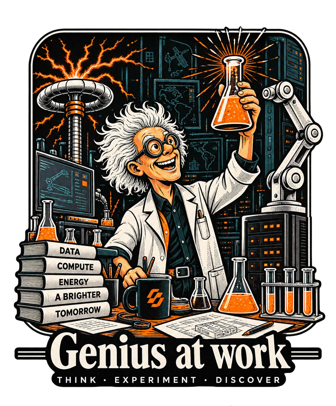Arte das costas Genius at work